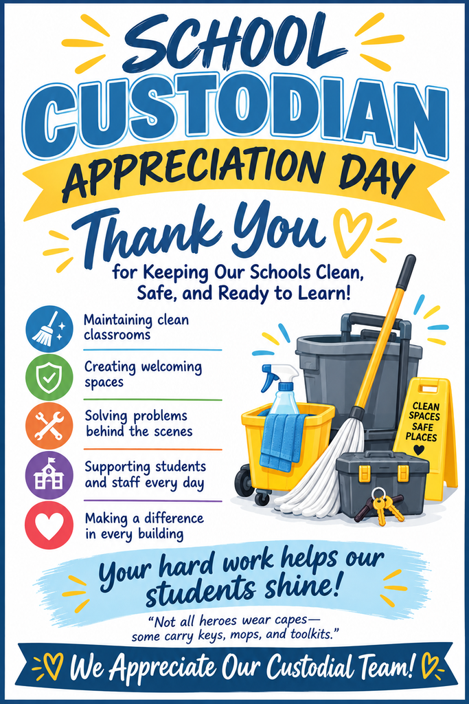 school custodian appreciation day poster