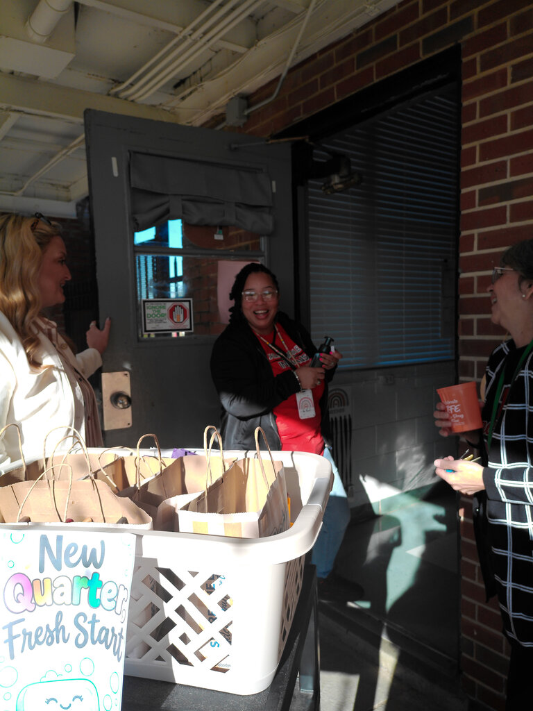 Ms. McElmurray speaking with Ms. McKie.