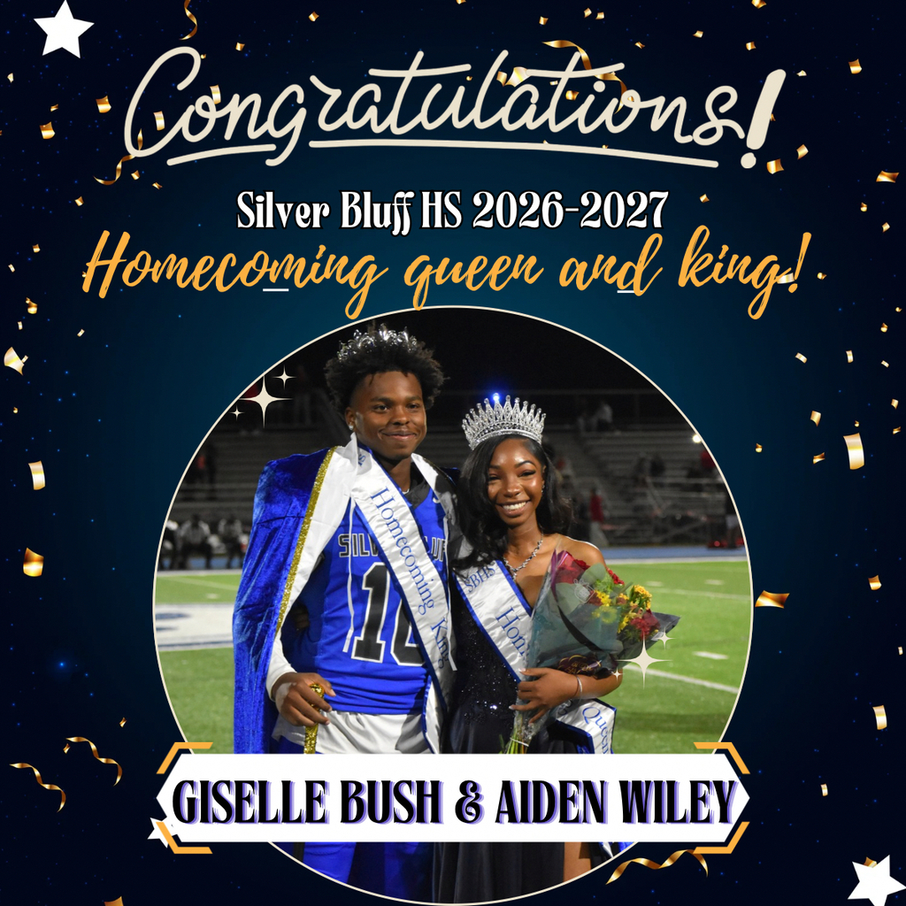 Homecoming King and Queen Aiden Wiley and Giselle Bush