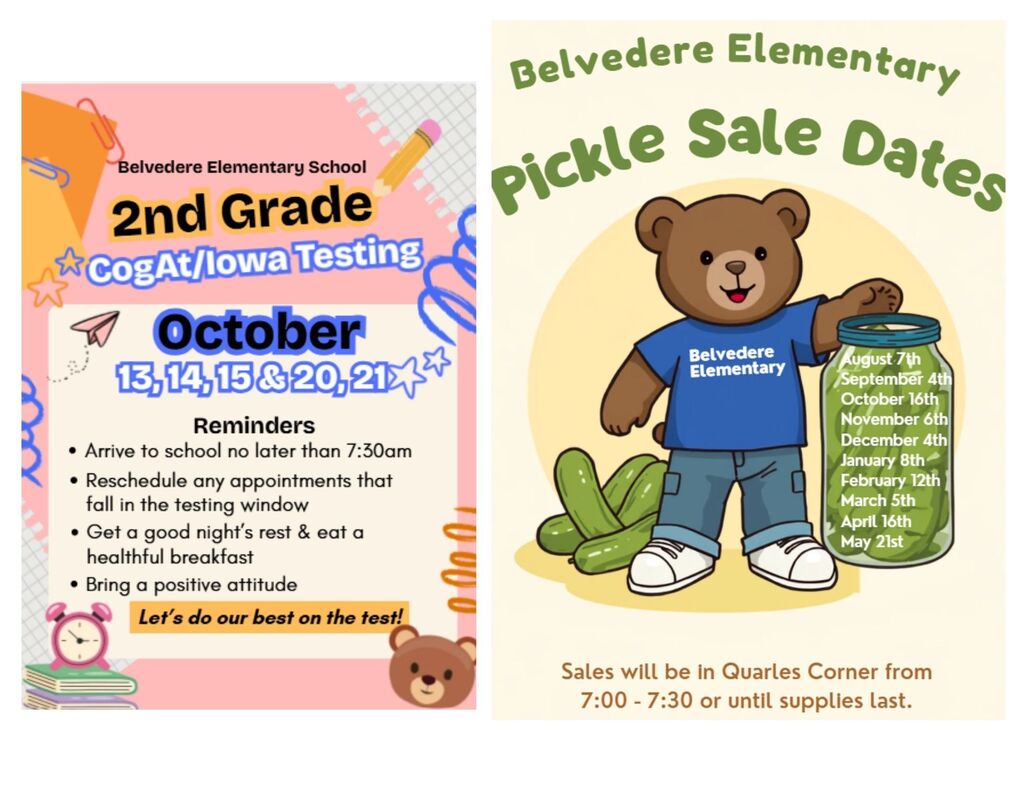 2nd Grade Testing and Pickle Sales