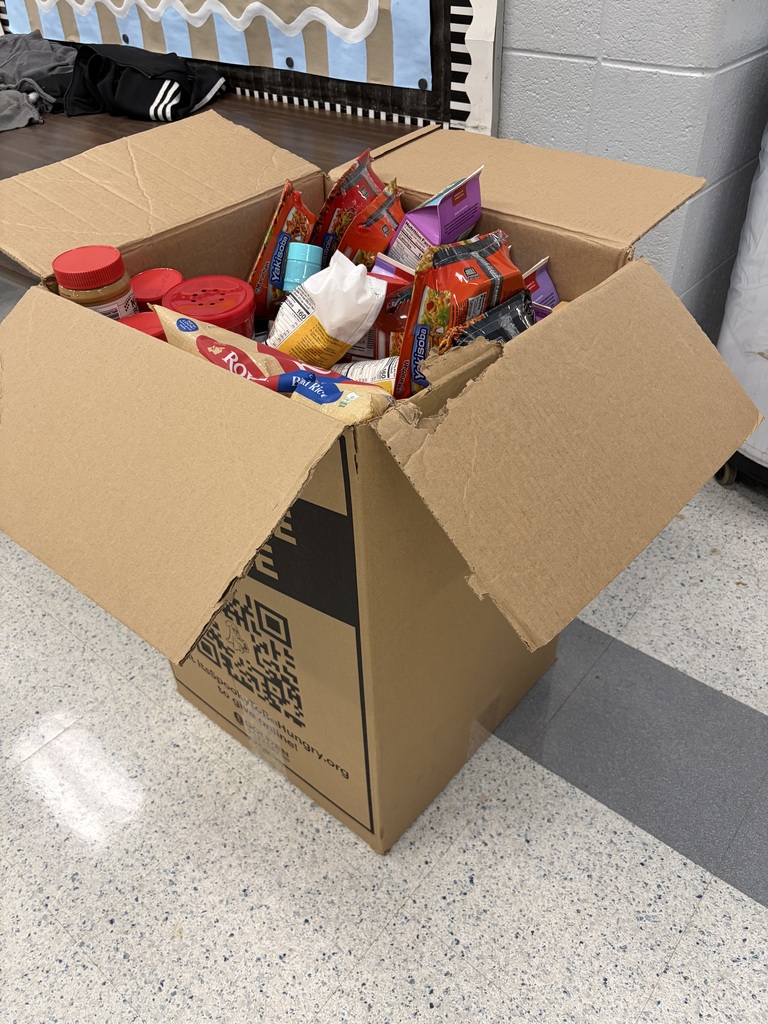box full of food donations