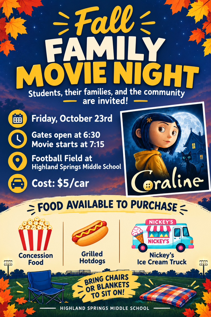 Fall movie night flyer
