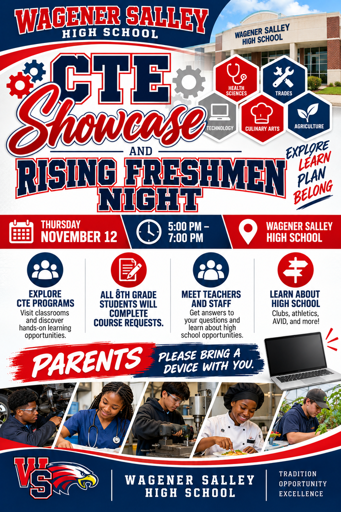 CTE Showcase & Rising Freshmen Night flyer