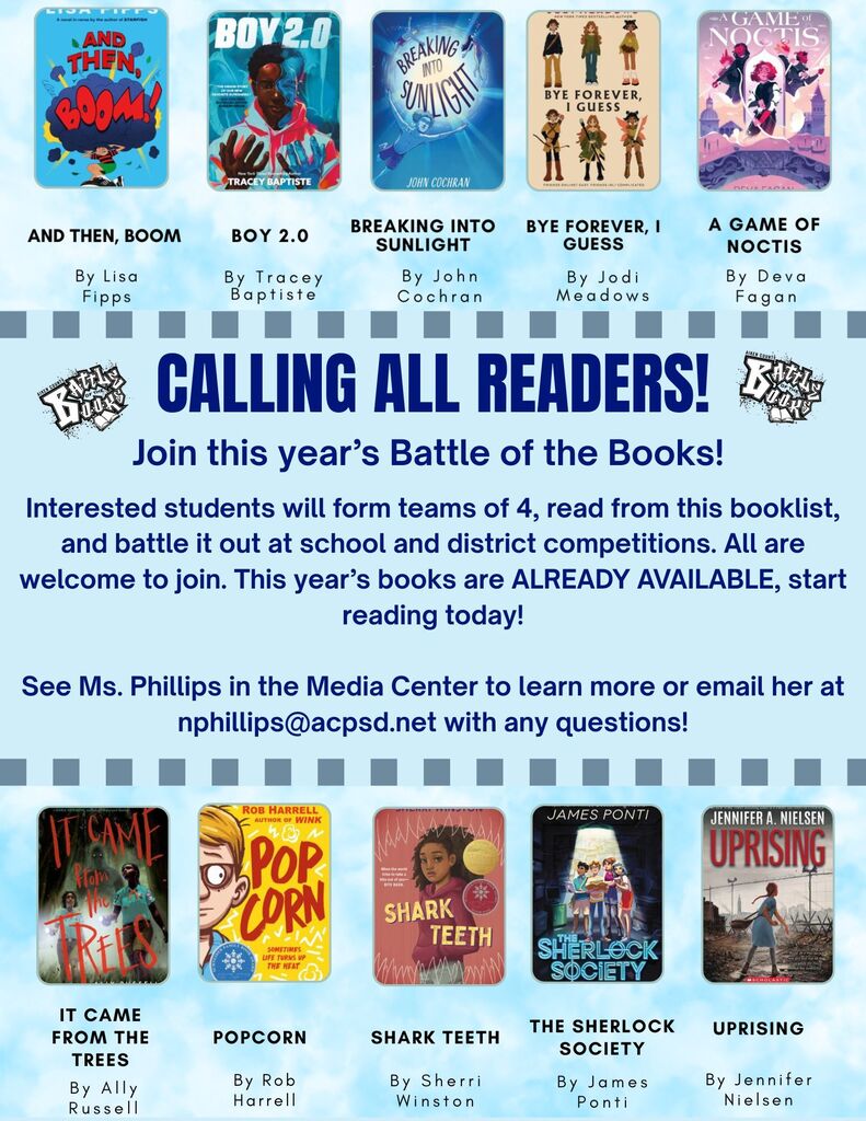 Battle of the Books announcement