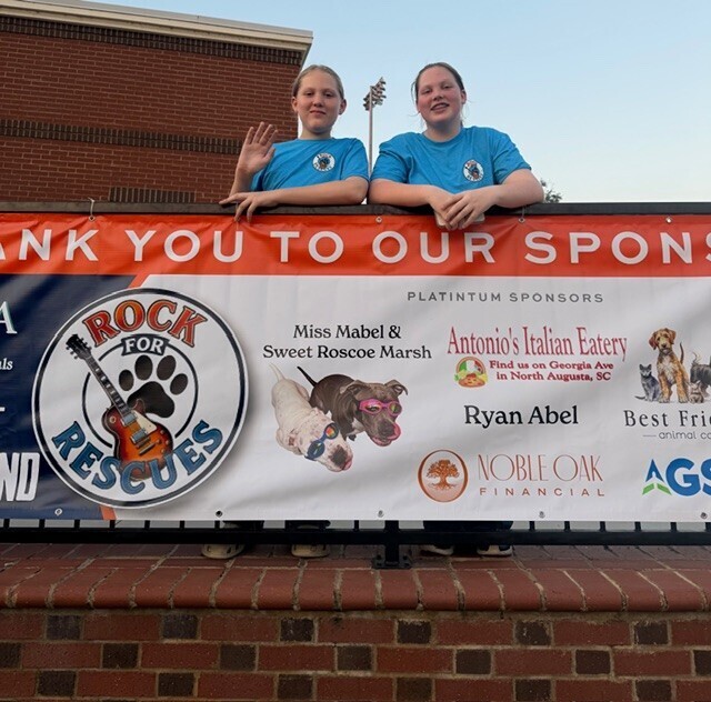Students at Rock for Rescues event