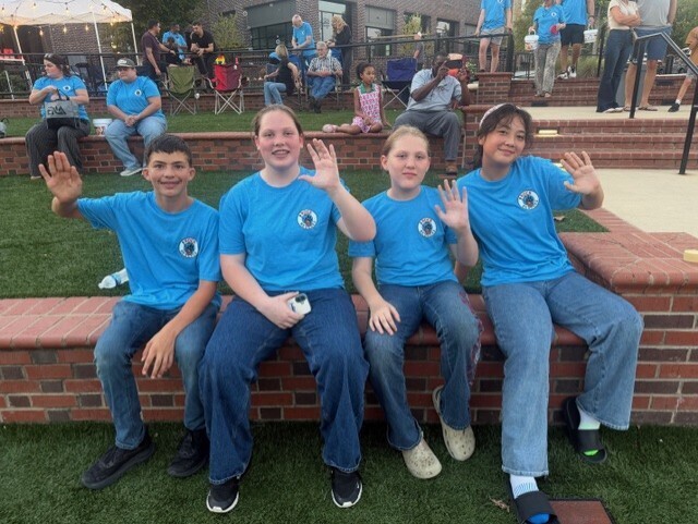 Students at Rock for Rescues event