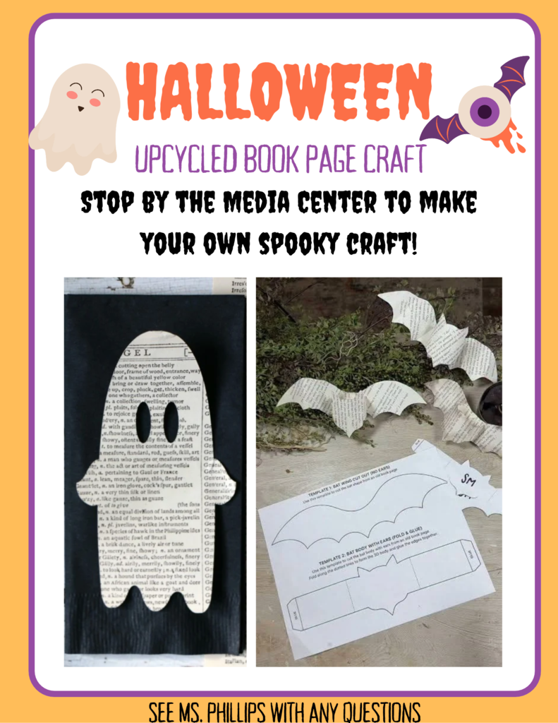 Decorative flyer for Halloween craft