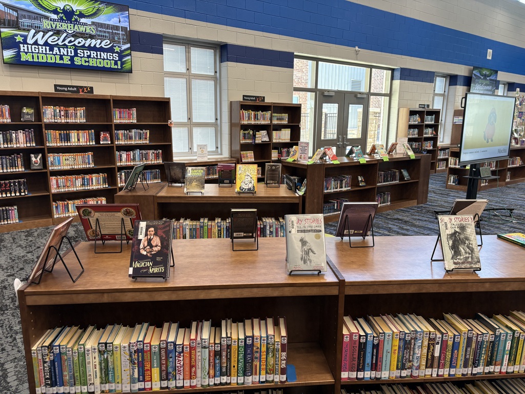 Halloween book display