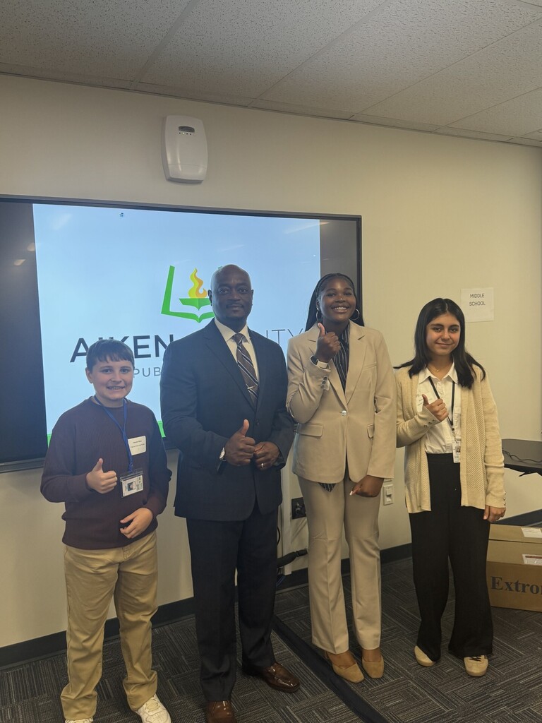 Students with ACPSD Superintendent