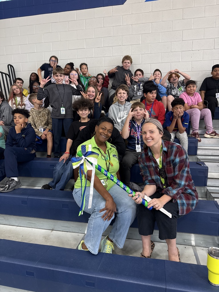 Students and Teachers at Pep Rally