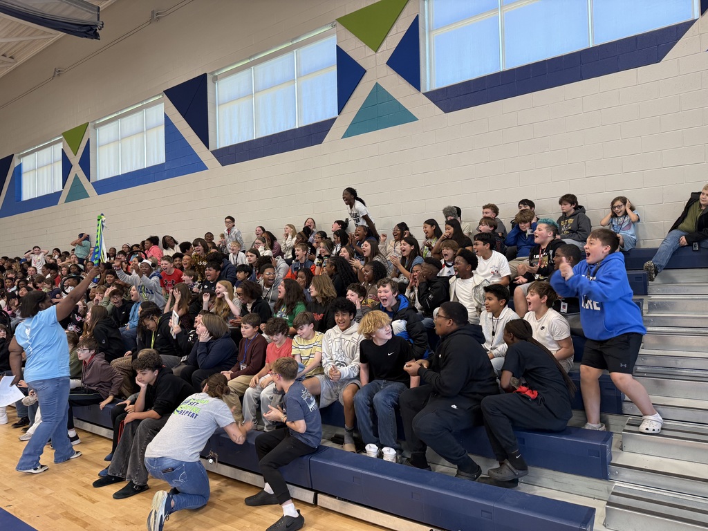 Students and Teachers at Pep Rally