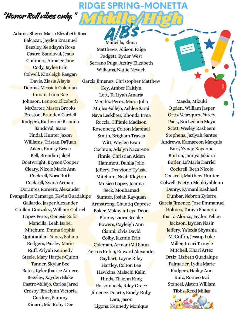 honor roll
