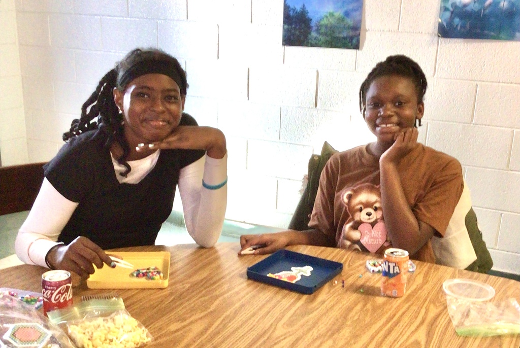 Scholars at the makerspace station