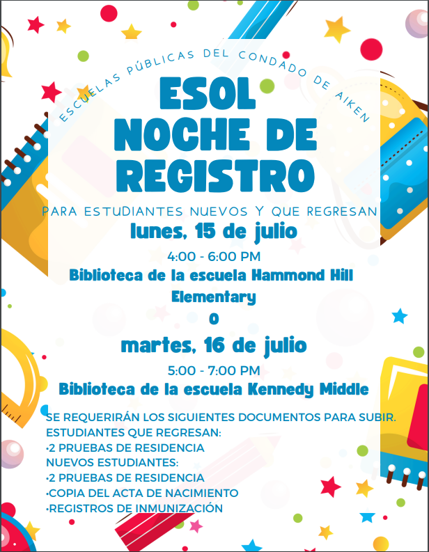 ESOL Noche De Registro