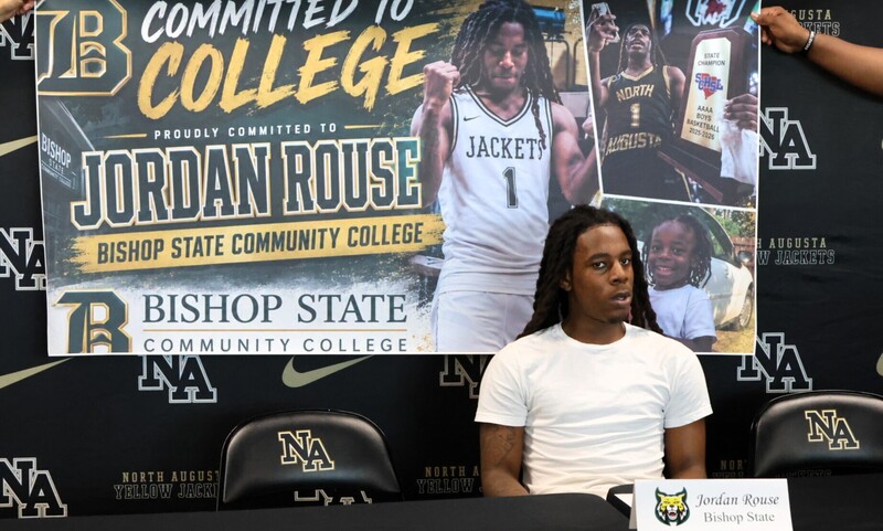 Player at signing. 