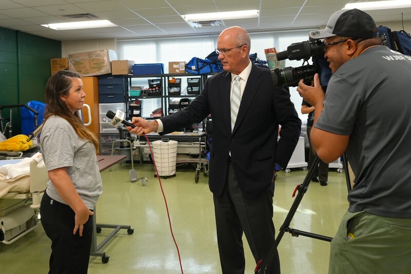 Kristy Ghrist is interviewed by WJBF News Channel 6.