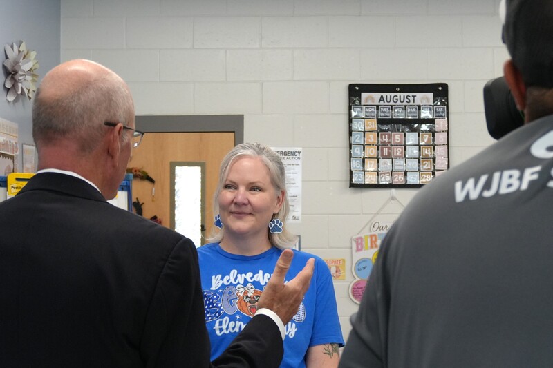 Cassie Remson is interviewed by WJBF News Channel 6.