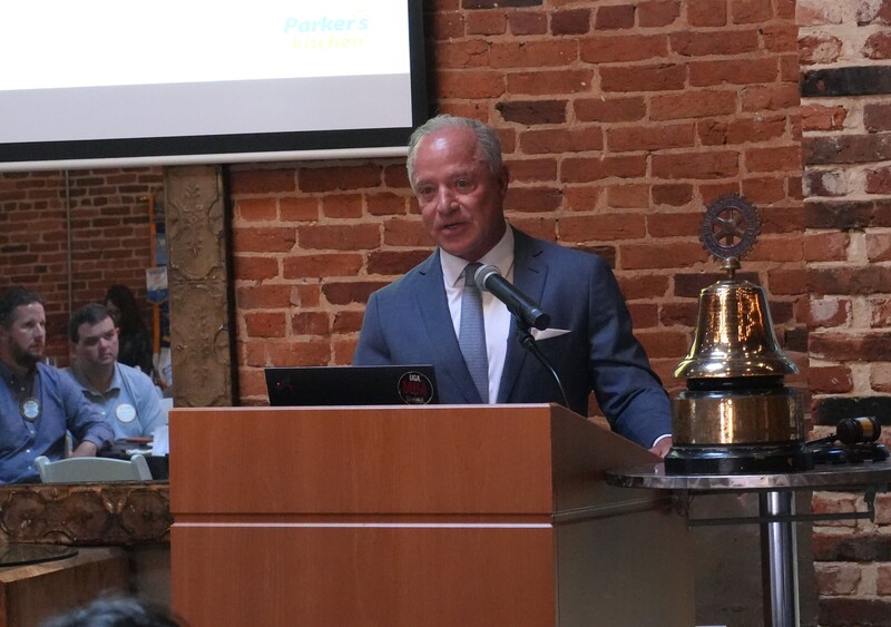 Rotary Club of Augusta shares information to its members.