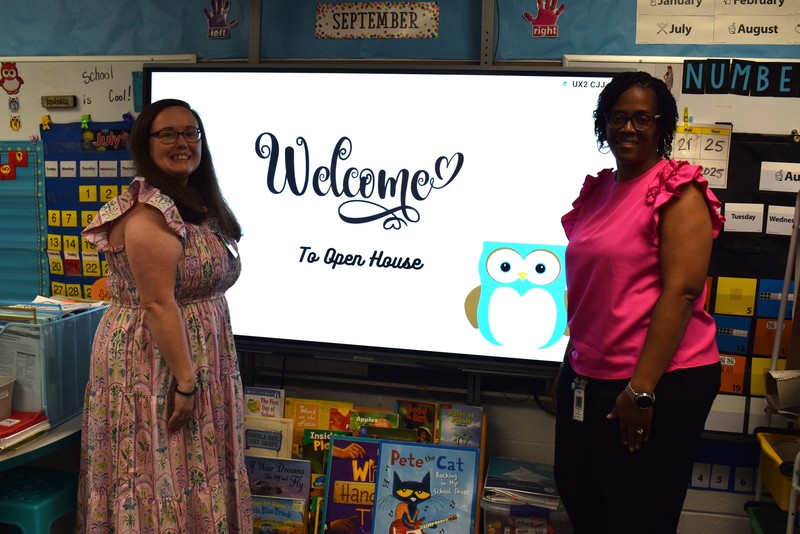 Teachers at Open House.