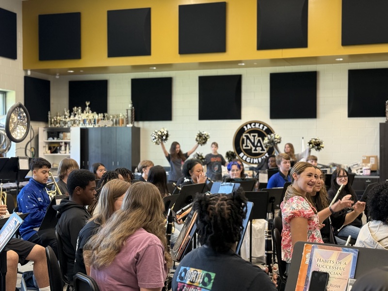 NAHS Marching Band featured on WFXG's Varsity Drive. 