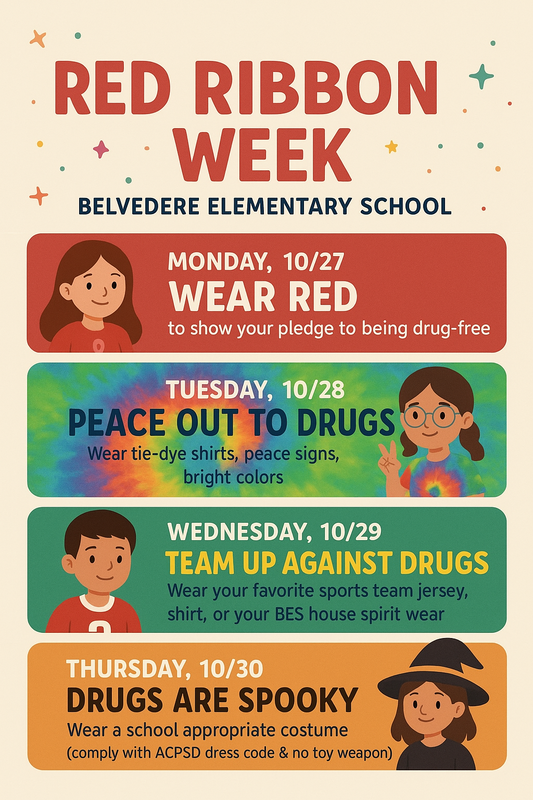 Red Ribbon Week at Belvedere