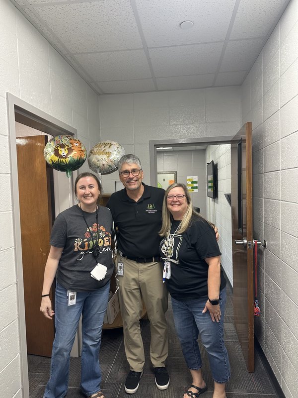 People with balloons.