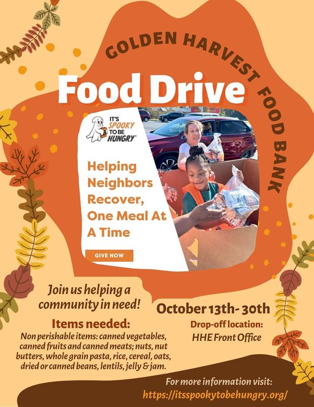 kids collecting canned foods