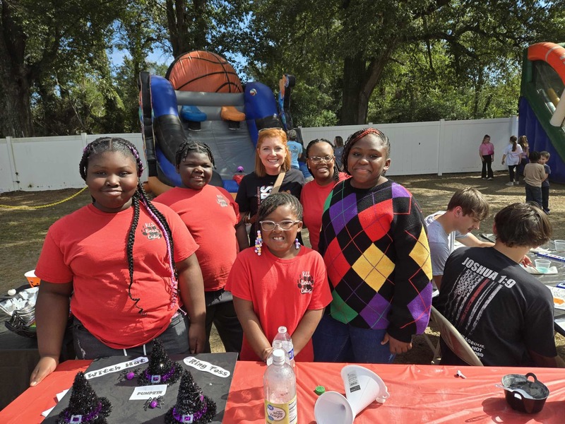 Students and staff at Hook n Cook festival.