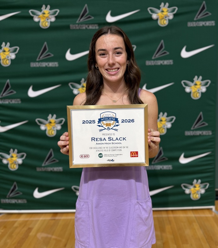 Aiken High School's Resa Slack honored as WJBF Scholar Athlete.