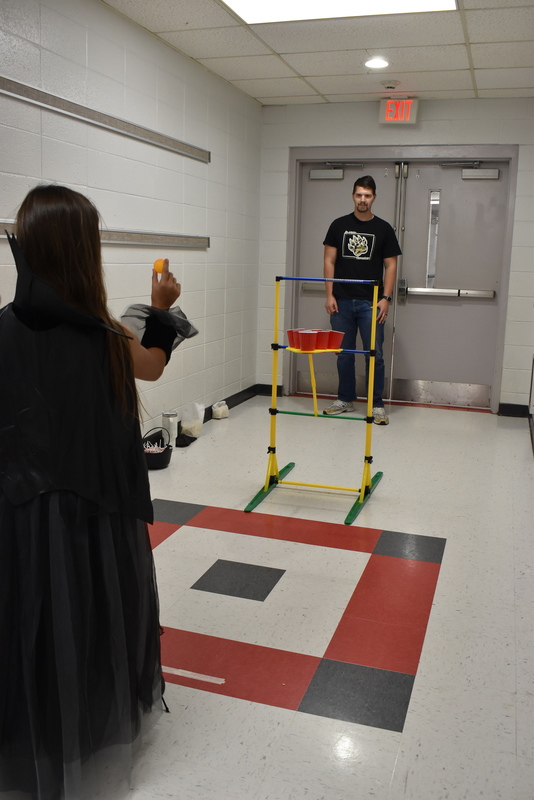 Carnival game player.