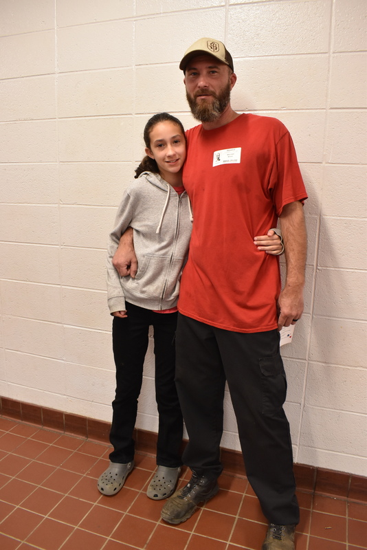 Military families at program.