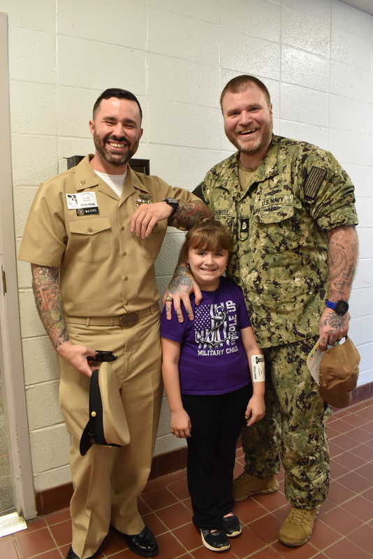 Veterans with family.
