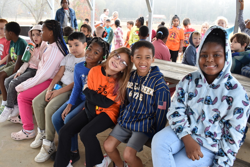 Students waiting to start the Turkey Trot.