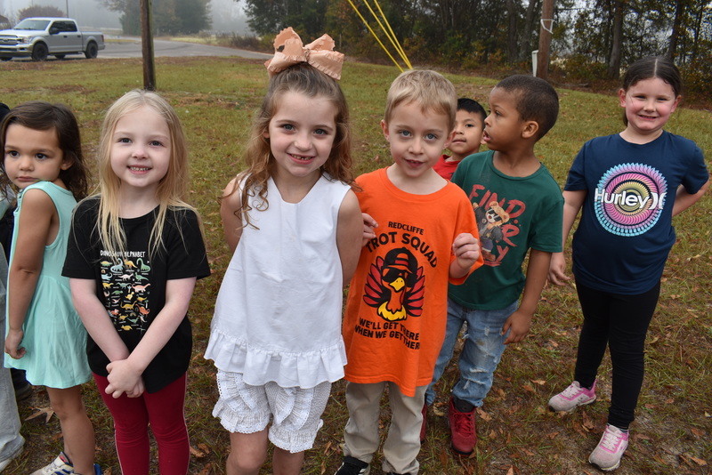 Students waiting to start the Turkey Trot.