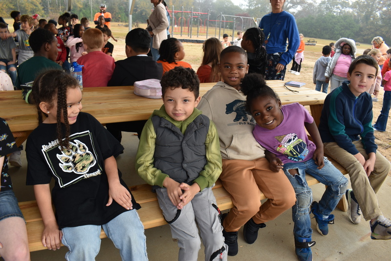 Students waiting to start the Turkey Trot.