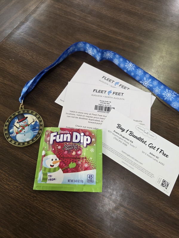 Prizes on display for all participants.