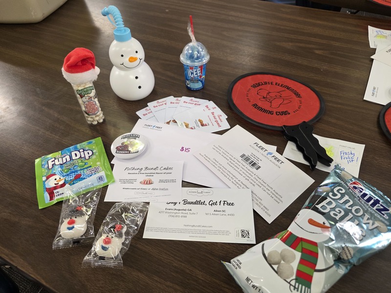 Prizes on display for 1st place.