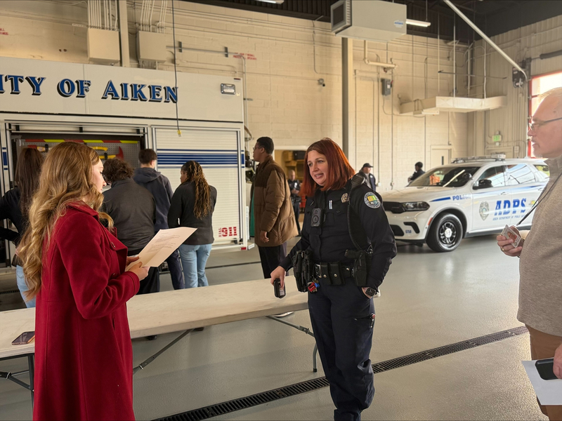 Student interview two adults about Job Shadowing Day.