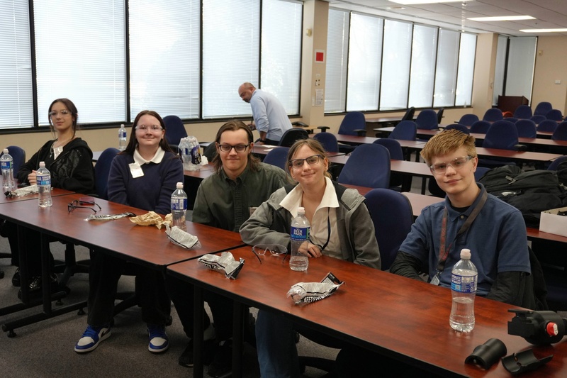 Student mentoring at bank.