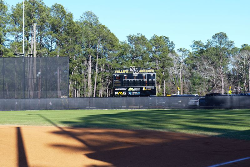 Yellowjacket field and scoreboard