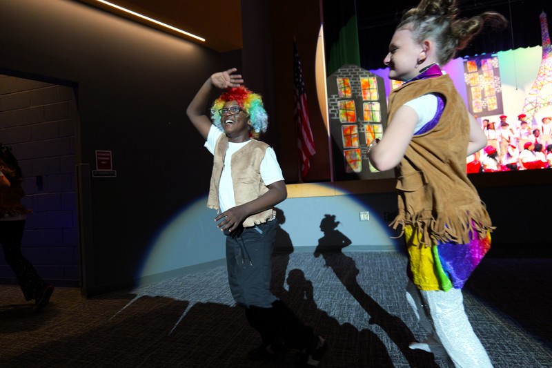 Students who came in the crowd to perform. 