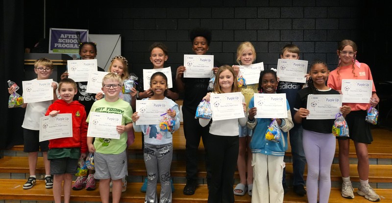 Gloverville Elementary students whose parents are active military celebrated Month of the Military Child with annual breakfast and certificates.