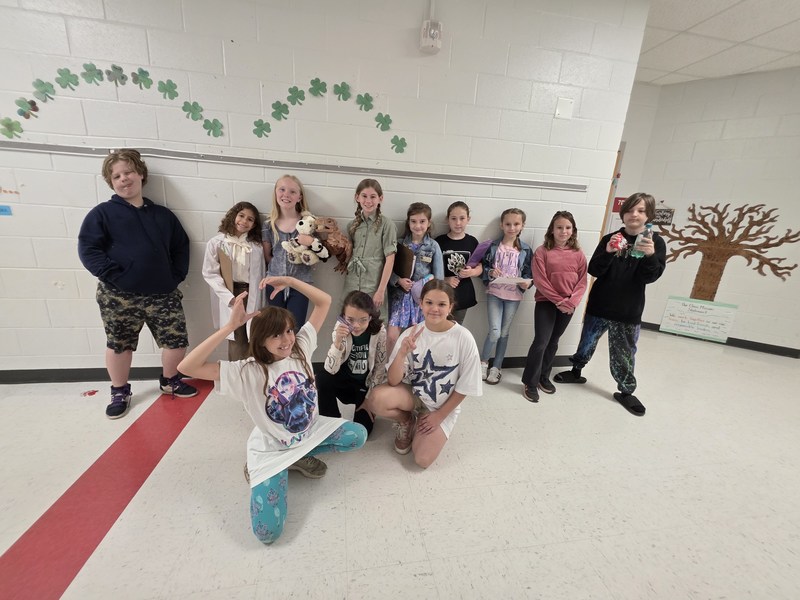 Students dressed as future careers.
