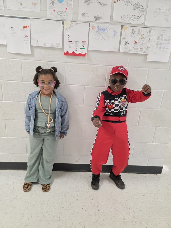 Students dressed as future careers.