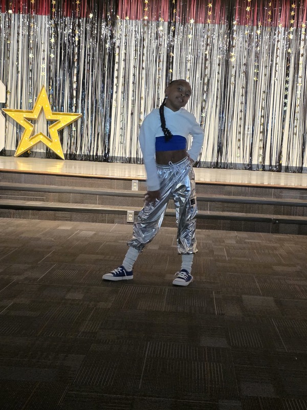 Student dancing.
