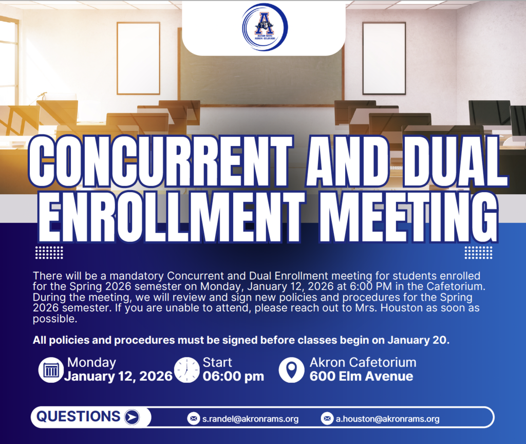 Concurrent and dual enrollment meeting