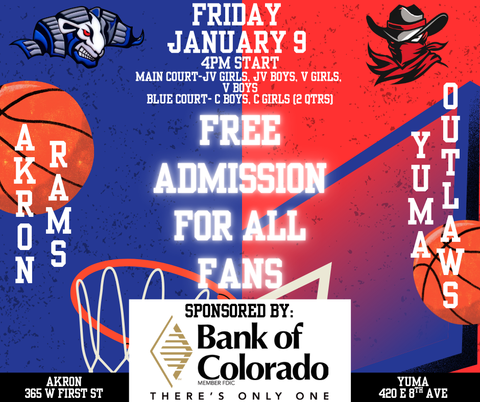 A K R O N -Bank of CO free admission to games
