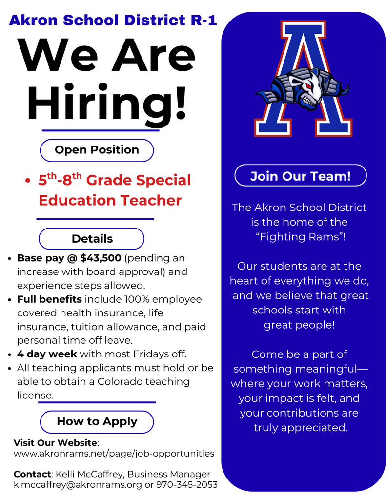 Special Education Teacher Opening