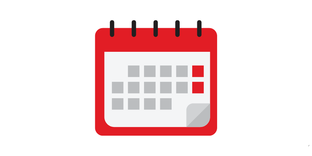 CALENDAR ICON WHITE BACKGROUND