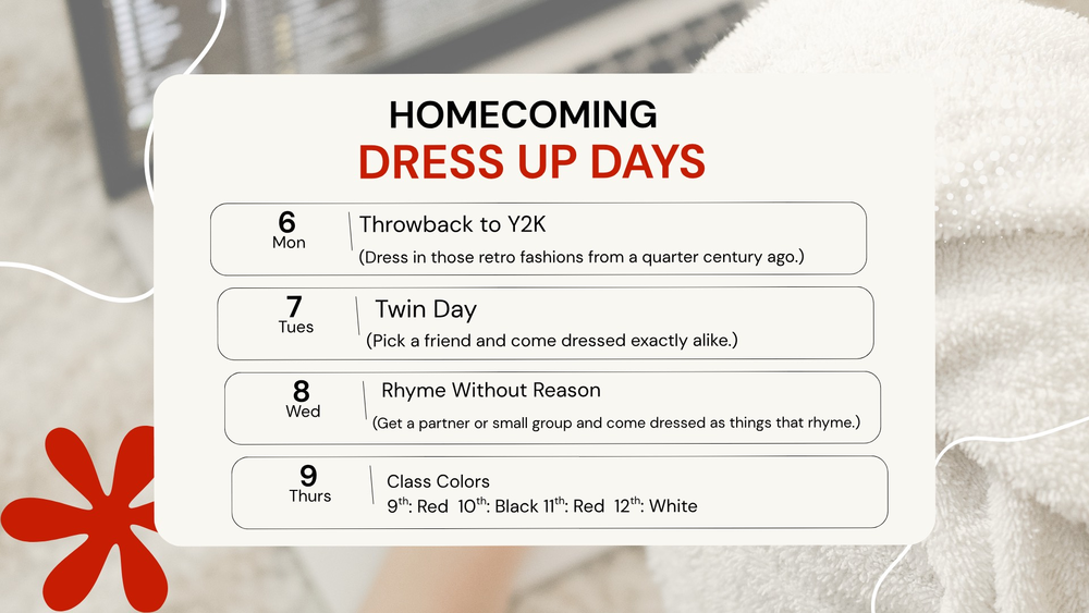 Homecoming Dress Up Days